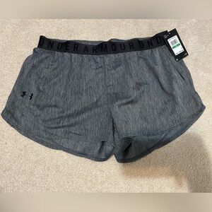 Under Armor gray running shorts